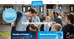Desktop Screenshot of francescovanderjeugd.be